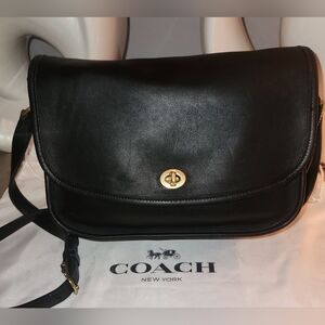 COACH Vintage City Bag Crossbody Leather Handbag 9790 BLACK